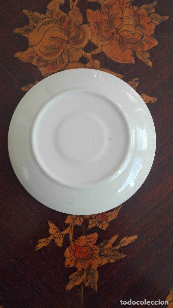 Antig&uuml;edades: Plato de porcelana - Foto 2