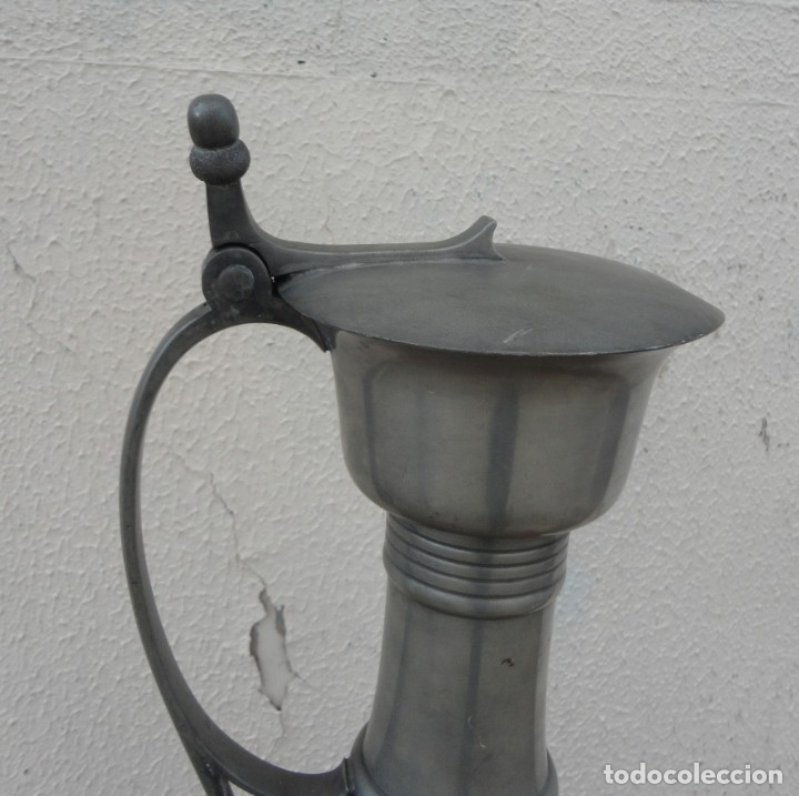 Antig&uuml;edades: Jarra esta&ntilde;o de gran tama&ntilde;o - Foto 3