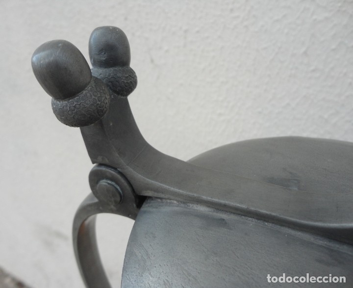 Antig&uuml;edades: Jarra esta&ntilde;o de gran tama&ntilde;o - Foto 4