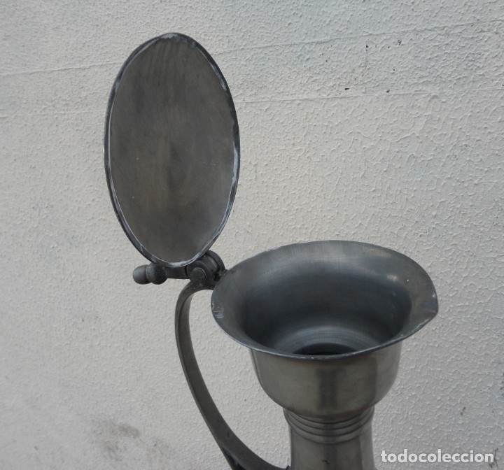 Antig&uuml;edades: Jarra esta&ntilde;o de gran tama&ntilde;o - Foto 5