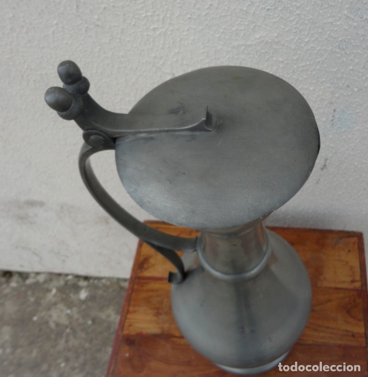 Antig&uuml;edades: Jarra esta&ntilde;o de gran tama&ntilde;o - Foto 6