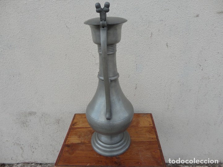 Antig&uuml;edades: Jarra esta&ntilde;o de gran tama&ntilde;o - Foto 7