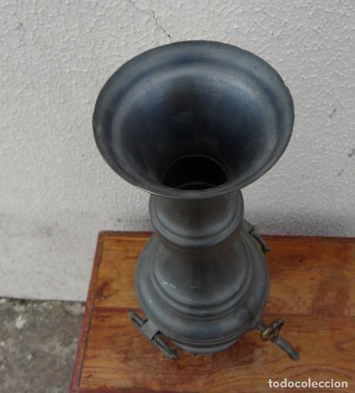 Antig&uuml;edades: Jarra de esta&ntilde;o con grifo SXIX - Foto 5