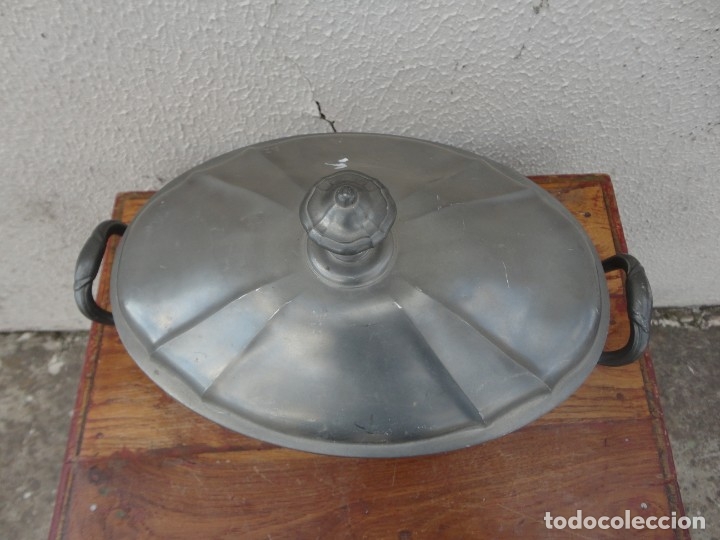 Antig&uuml;edades: Sopera centro de mesa en esta&ntilde;o SXIX - Foto 3