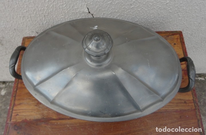 Antig&uuml;edades: Sopera centro de mesa en esta&ntilde;o SXIX - Foto 4