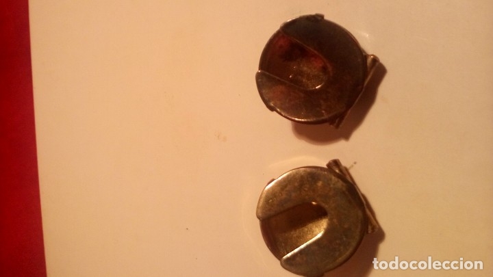 Antig&uuml;edades: GEMELOS SALVA BOTONES - CORONA REAL . - Foto 3