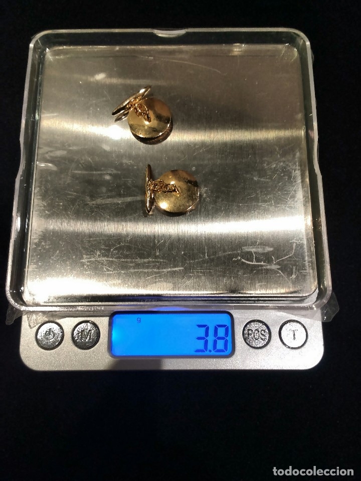 Antig&uuml;edades: GEMELOS ORO 18 KILATES. - Foto 3