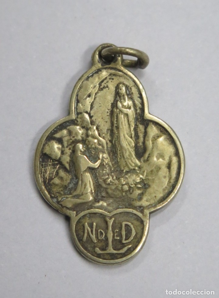 Antig&uuml;edades: MEDALLA N. D. DE LOURDES - Foto 1