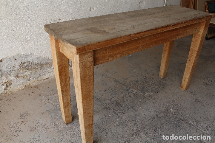 Antig&uuml;edades: mesa alta en madera maciza - Foto 3