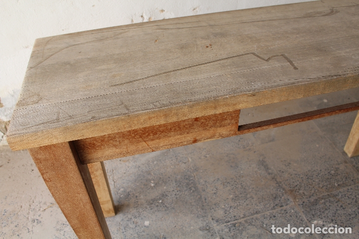Antig&uuml;edades: mesa alta en madera maciza - Foto 4