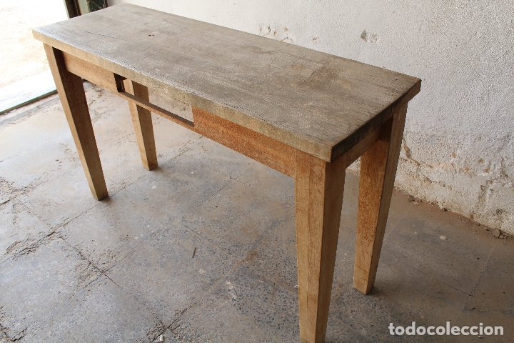 Antig&uuml;edades: mesa alta en madera maciza - Foto 5