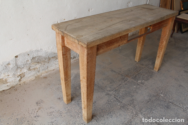 Antig&uuml;edades: mesa alta en madera maciza - Foto 6