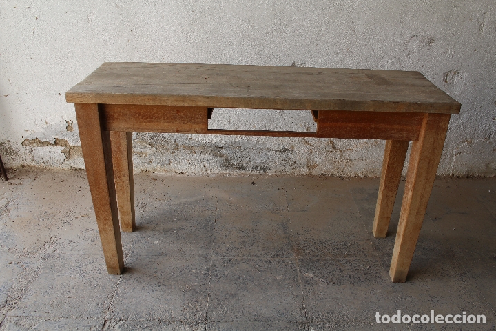 Antig&uuml;edades: mesa alta en madera maciza - Foto 7