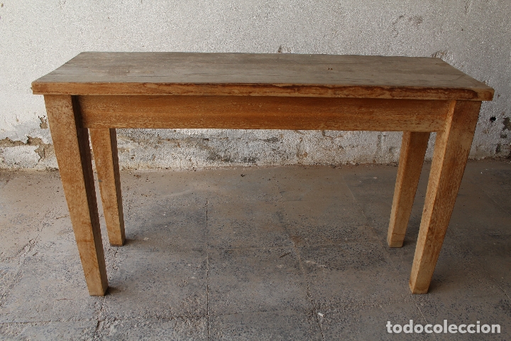 Antig&uuml;edades: mesa alta en madera maciza - Foto 1