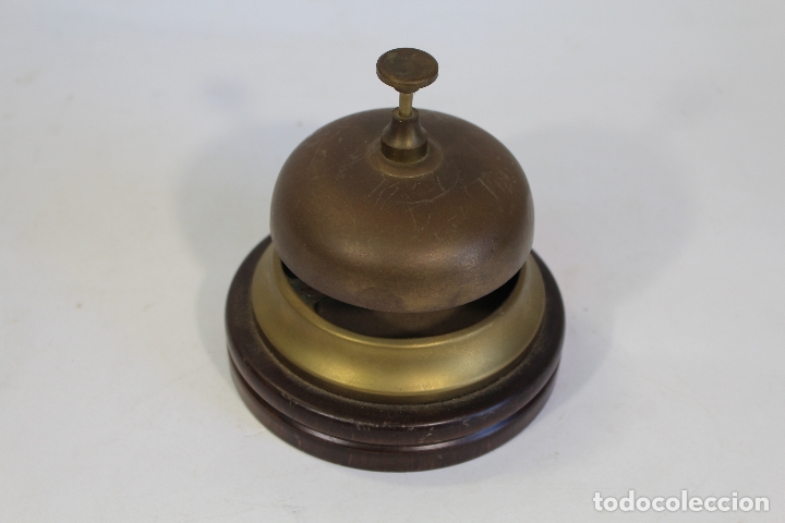 Antig&uuml;edades: timbre recepci&oacute;n en bronce - Foto 1