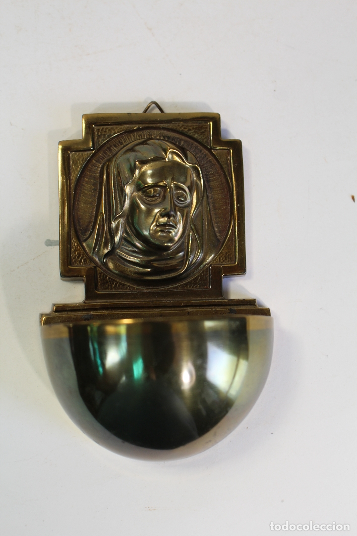 Antig&uuml;edades: benditera en bronce - Foto 2