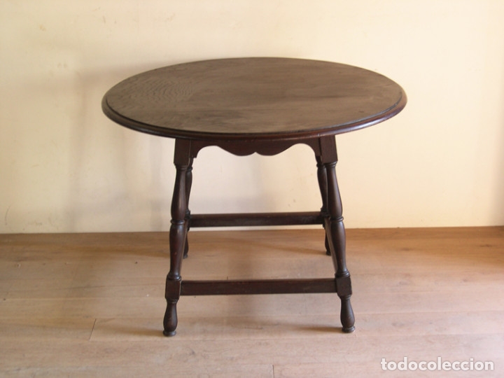 Antig&uuml;edades: MESA ROBLE OSCURECIDO 1940 - Foto 1