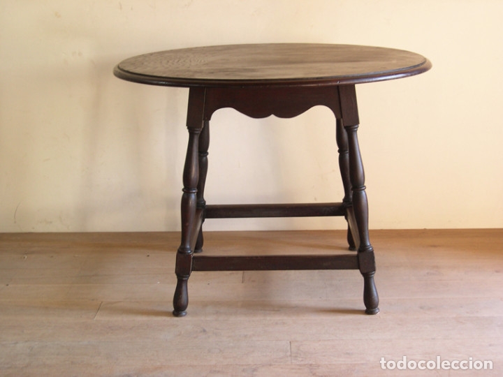 Antig&uuml;edades: MESA ROBLE OSCURECIDO 1940 - Foto 2