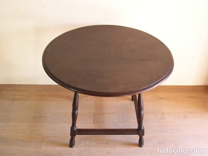 Antig&uuml;edades: MESA ROBLE OSCURECIDO 1940 - Foto 3