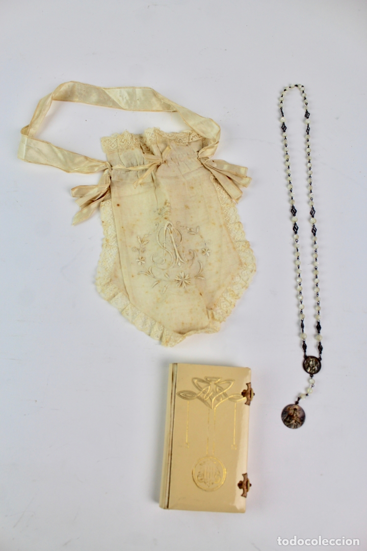 Antig&uuml;edades: CONJUNTO DE COMUNION. PRINCIPIOS S.XX. - Foto 1
