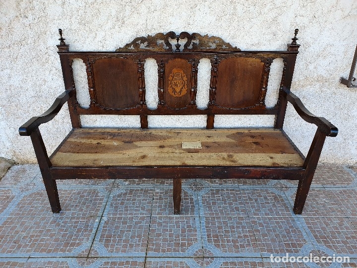 Antig&uuml;edades: BANCA ESCA&Ntilde;O ANTIGUO - Foto 1