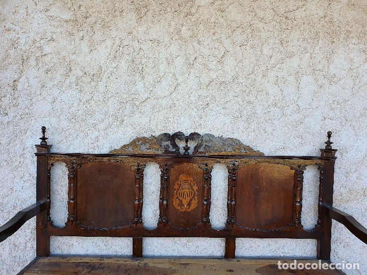 Antig&uuml;edades: BANCA ESCA&Ntilde;O ANTIGUO - Foto 3