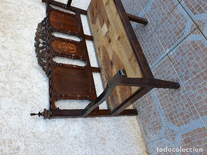 Antig&uuml;edades: BANCA ESCA&Ntilde;O ANTIGUO - Foto 5
