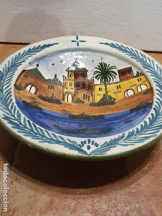 Antig&uuml;edades: - PLATO CERAMICA 40 CM - Foto 2