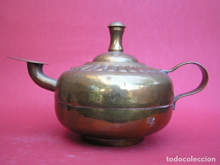 Antig&uuml;edades: CANDIL &Aacute;RABE. COBRE. - Foto 2