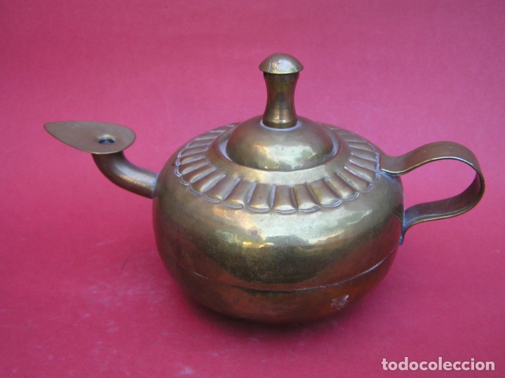 Antig&uuml;edades: CANDIL &Aacute;RABE. COBRE. - Foto 4