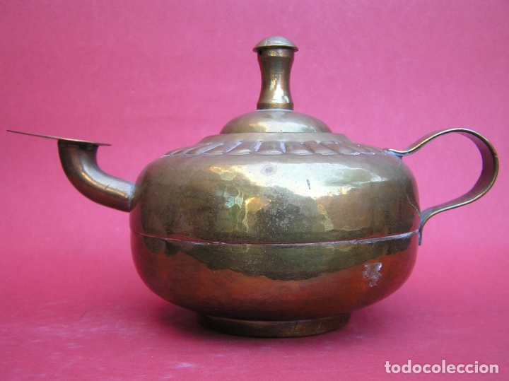 Antig&uuml;edades: CANDIL &Aacute;RABE. COBRE. - Foto 5