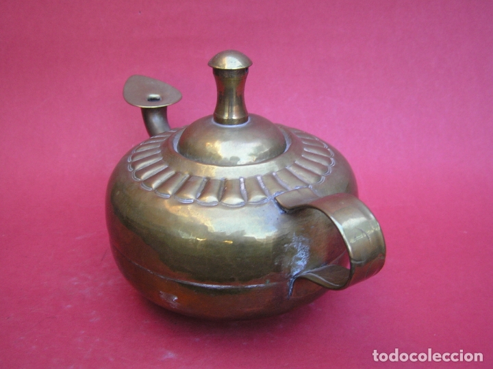 Antig&uuml;edades: CANDIL &Aacute;RABE. COBRE. - Foto 7