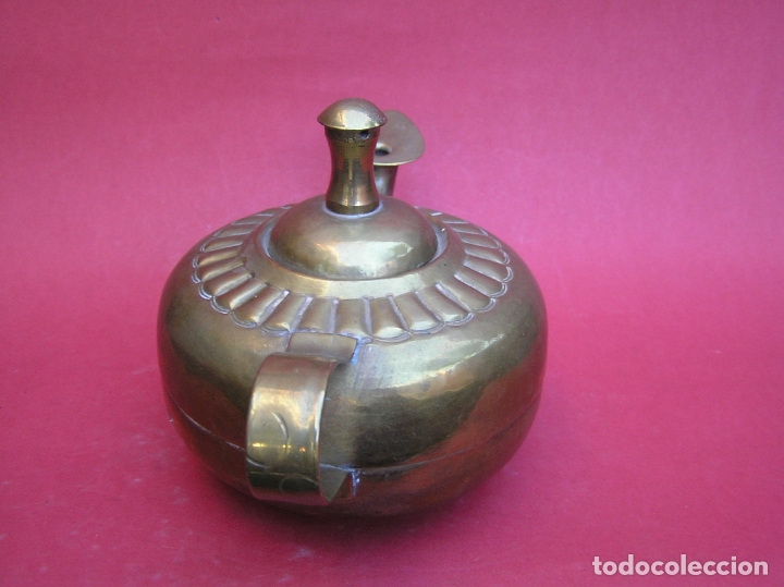 Antig&uuml;edades: CANDIL &Aacute;RABE. COBRE. - Foto 8