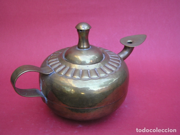 Antig&uuml;edades: CANDIL &Aacute;RABE. COBRE. - Foto 9