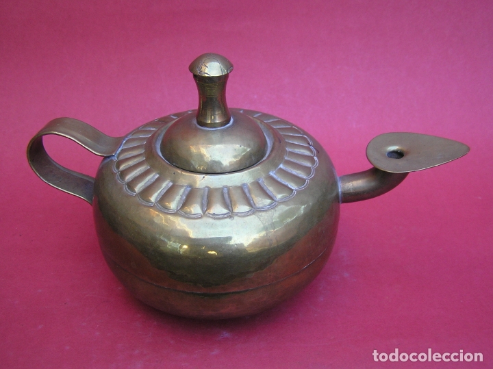 Antig&uuml;edades: CANDIL &Aacute;RABE. COBRE. - Foto 10