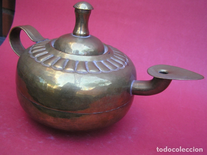Antig&uuml;edades: CANDIL &Aacute;RABE. COBRE. - Foto 11