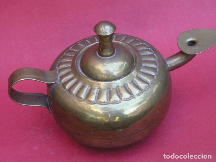 Antig&uuml;edades: CANDIL &Aacute;RABE. COBRE. - Foto 1