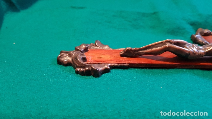 Antig&uuml;edades: CRUCIFIJO MADERA Y METAL - Foto 6