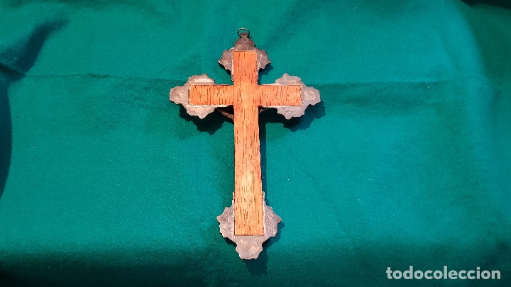 Antig&uuml;edades: CRUCIFIJO MADERA Y METAL - Foto 8
