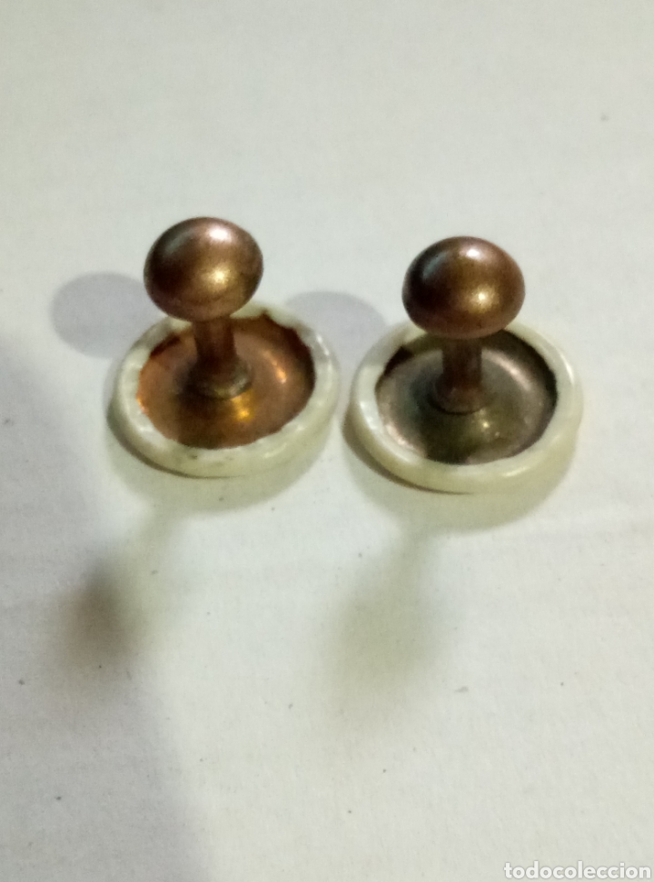 Antig&uuml;edades: 2 gemelos botones para frac - Foto 1