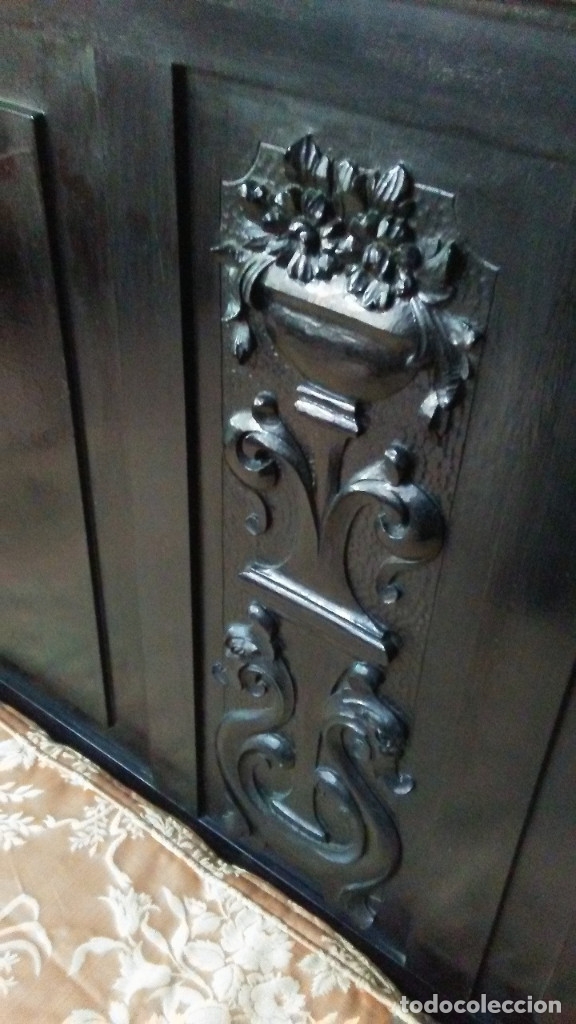 Antig&uuml;edades: BANCO SE&Ntilde;ORIAL ANTIGUO EN MADERA CON ARC&Oacute;N - Foto 5