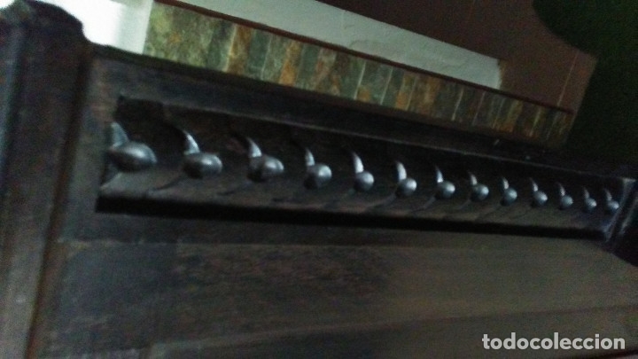Antig&uuml;edades: BANCO SE&Ntilde;ORIAL ANTIGUO EN MADERA CON ARC&Oacute;N - Foto 16