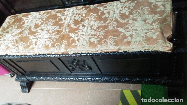 Antig&uuml;edades: BANCO SE&Ntilde;ORIAL ANTIGUO EN MADERA CON ARC&Oacute;N - Foto 19