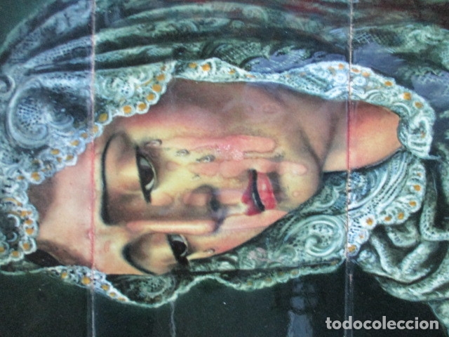 Antig&uuml;edades: Retablo ceramico azulejos (estrella) - Foto 2