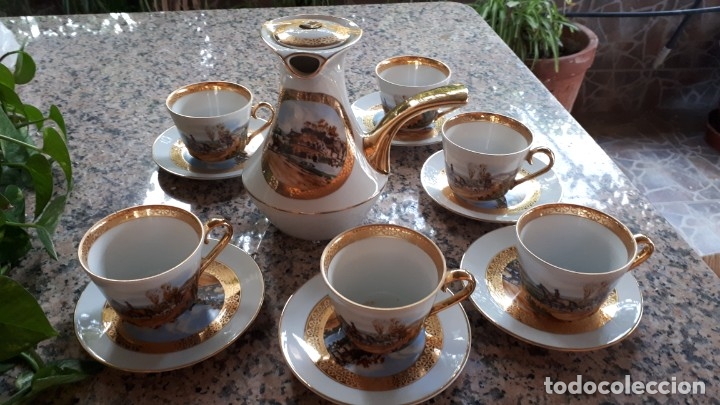 Antig&uuml;edades: antiguo juego de chocolata , limoges - Foto 2