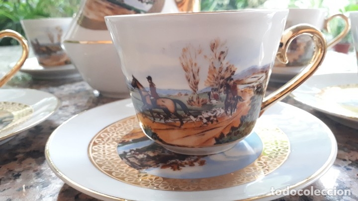 Antig&uuml;edades: antiguo juego de chocolata , limoges - Foto 3