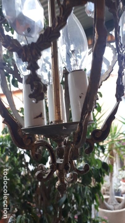 Antig&uuml;edades: antiguo farol de bronce - Foto 3