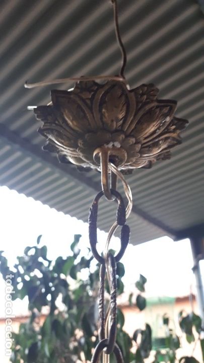 Antig&uuml;edades: antiguo farol de bronce - Foto 4
