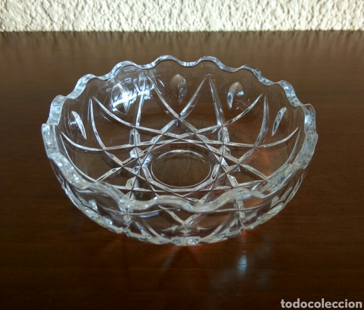 Antig&uuml;edades: Bandeja cristal redonda - Foto 2
