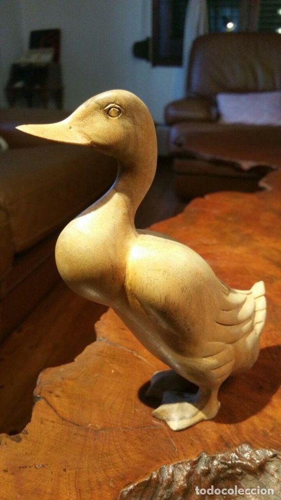 Antig&uuml;edades: PATO DE MADERA DE OLIVO..? - Foto 1